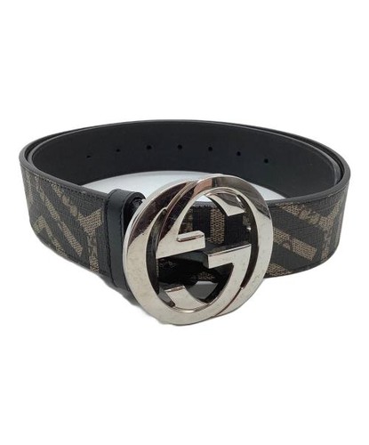GUCCI                    belt Beige x Black 411924 KVW1N