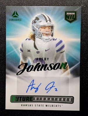 2025 Panini Luminance Avery Johnson NIL Auto Green Kansas State Wildcats NIL-AJN