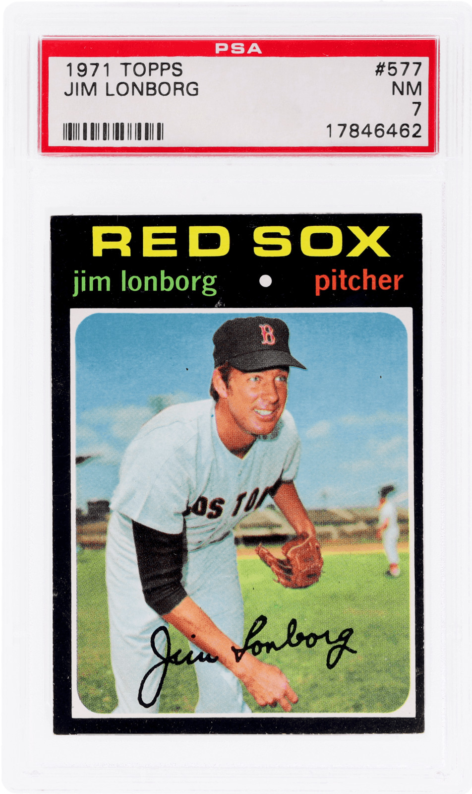 1971 Topps Jim Lonborg #577 PSA 7