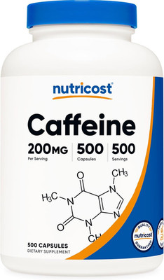 Caffeine Pills, 200Mg per Serving (500 Caps)