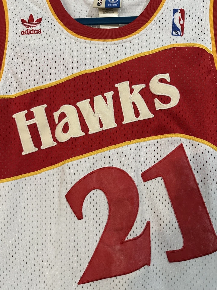 Camiseta Dominique Wilkins Bordada Talla Hombre Grande Adidas NBA Atlanta Hawks Foto 3 de 4