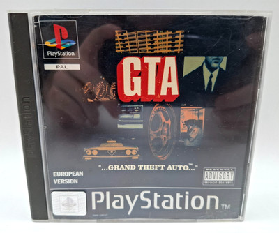 Grand Theft Auto Sony Playstation 1 PS1 Psone mit Karte European Erstausgabe