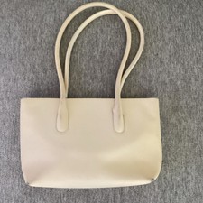 Furla Ivory Tote Shoulder Bag Zip Closure Lined Women with Dust Bag