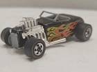 1975 Hot Wheels Vintage Roadster Hot Rod Black Flames Canada Patent 1973, Rare!