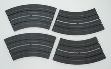 AURORA TJET 9" 1/8 CURVE TRACKS  4 PC VN COND  CLEAN  RACE READY