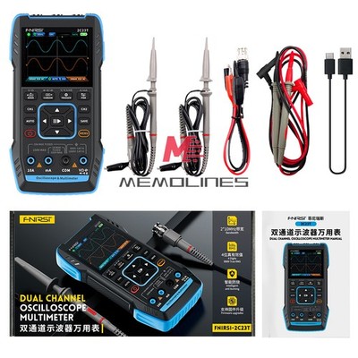 FNIRSI 2C23T 2C53T Digital Oscilloscope Multimeter Function Signal Generator