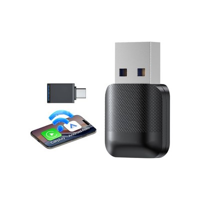 2 In1 Wireless Carplay&Android Auto Box Wired To Wireless Carpay Mini Adapter