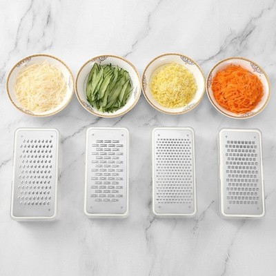 Minimalistische Edelstahl Käsereibe Zitronenschale Gemüse Obst Schneider