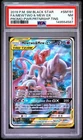 2019 POKEMON SM BLACK STAR PROMO #SM191 FULL ART/MEWTWO & MEW GX PSA 7