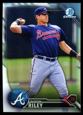 2016 Bowman Chrome Prospects Refractor #BCP202 Austin Riley /499