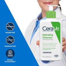 CeraVe Hydrating Cleanser For Normal To Dry Skin (236ml) - Non-Foaming Face Wash