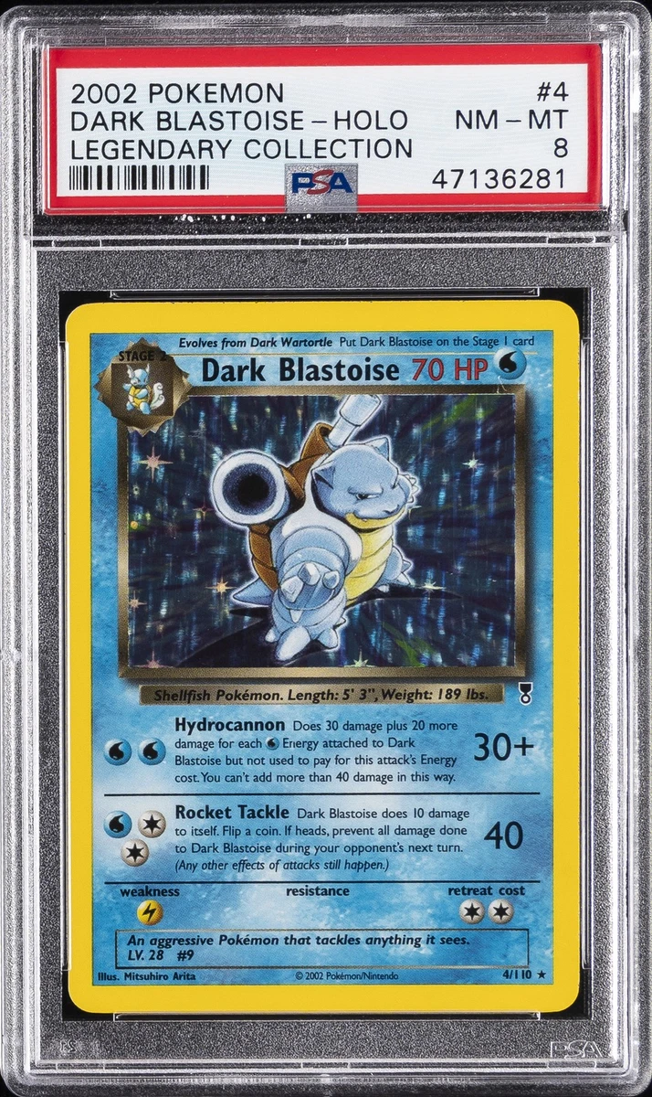 Darkness Blastoise Pokémon TCG Professional Sports Authenticator