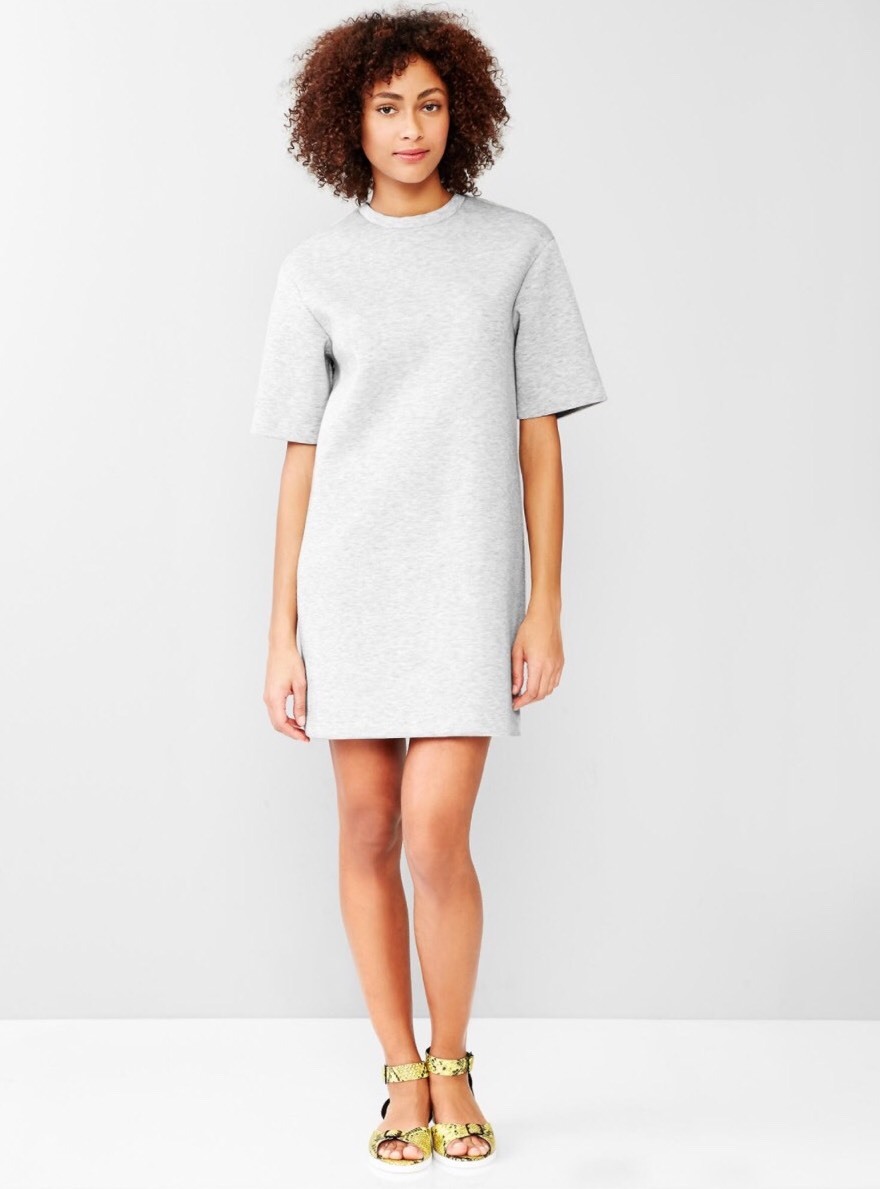 heather gray t shirt dress - Size M