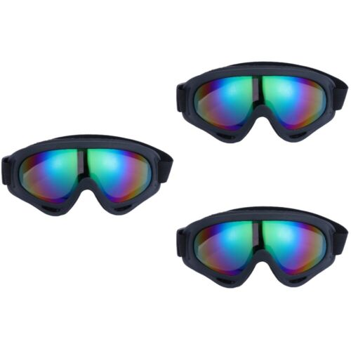  3 paires de lunettes de ski lunettes de protection oculaire lunettes de ski d'extérieur verres à liqueur - Photo 1/12