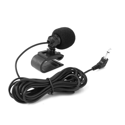 1PC 3.5mm External Microphone For Car Radio Stereo Phone Call Audio mic Clear