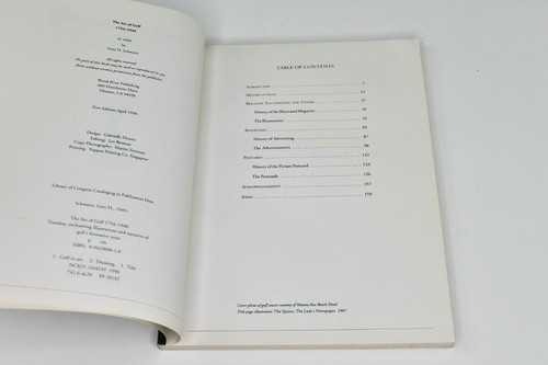 The Art of Golf 1754-1940 Reference Book Artwork & History by Gary Schwartz - Picture 3 of 5