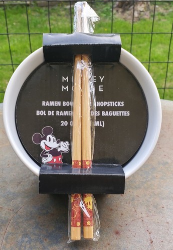 Disney Mickey Mouse - Ramen Nudel 20 Unzen Schüssel mit Essstäbchen - Bild 2 von 5