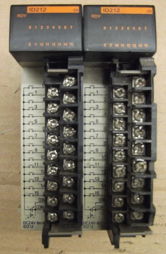Lot of 2 Omron CQM1-ID212 Input Module