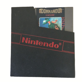 Nintendo Game NES Commando with Sleeve, Tested & Working