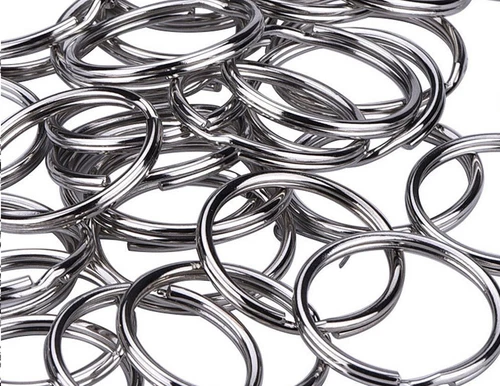 Small - Large Silver Metal Split Rings Keyring Jump Hoop Loop Key Keys Ring - Picture 11 of 18