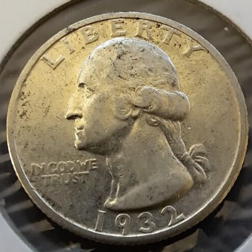 1932-S Washington Viertel massiv vz und Original - sehr wenig "Geschwätz". - Bild 1 von 8