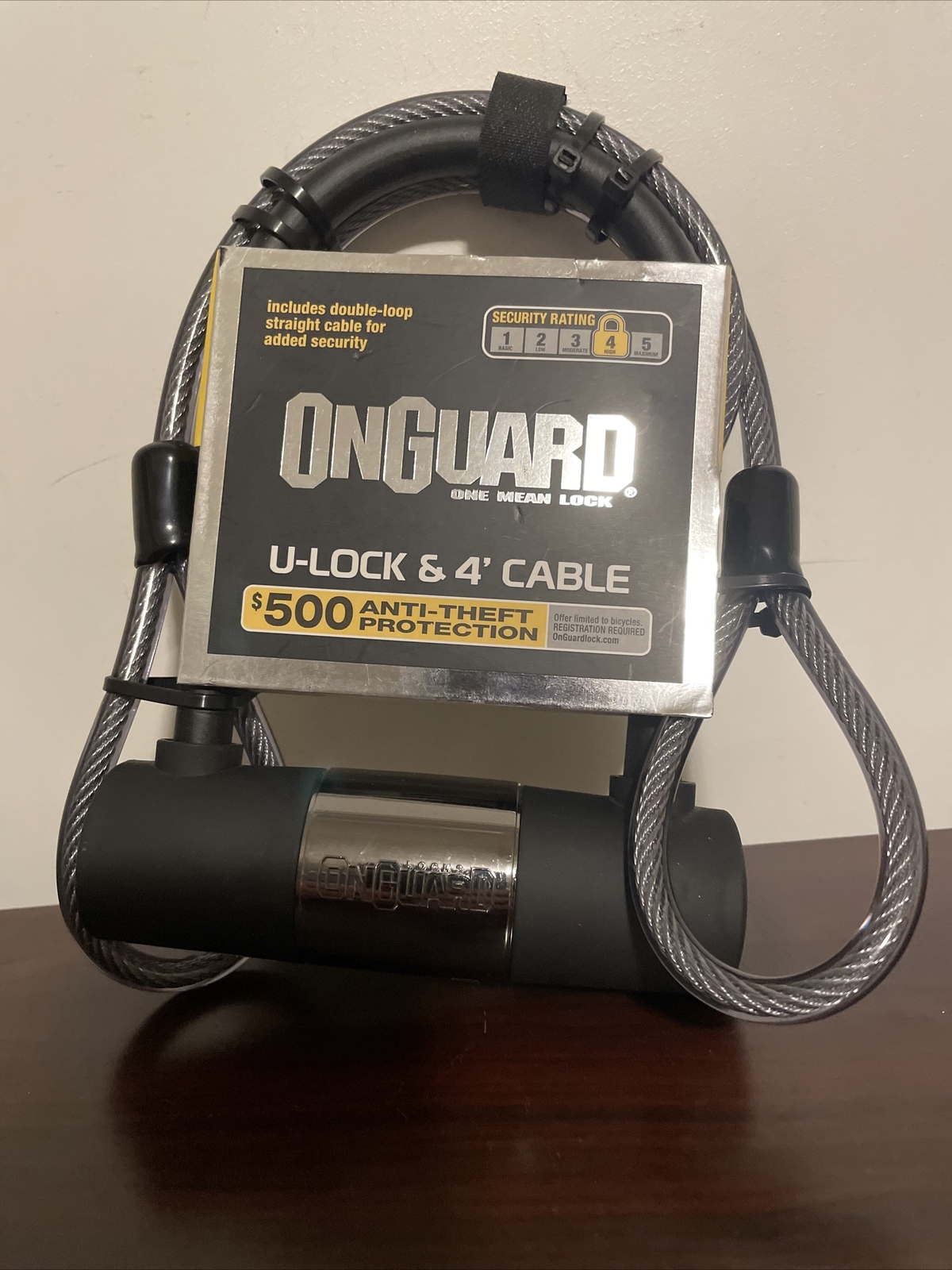 OnGuard One Mean Lock Bike ULock and 4Foot Cable 500 antitheft protection eBay