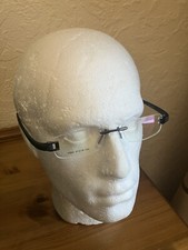 Tag Heuer Czarne okulary bez oprawki 51-18 Nowe