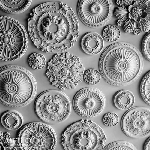 Ekena Millwork Bradford Urethane Ceiling Medallion 32.625"X2" Polyurethane Green - Picture 10 of 12