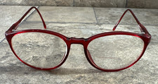 Vintage Esprit ICM 7037 31 Red Full Rim Eyeglasses Frame 54-17-120mm