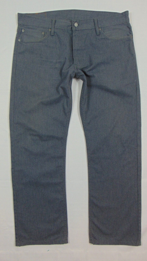 Levis 514 Mens Gray Straight Chino Pants Size 36x30 Casual Levi