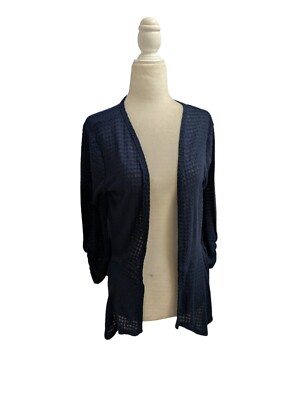 Knit Cardigan Time And Tru Cardigan Sweaters Time And Tru Navy