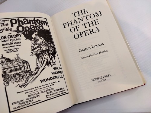 The Phantom of the Opera (1985 HCDJ) Gaston Leroux Gothic EX COND - Picture 6 of 8