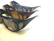 Polarized Sunglasses Men's or Women's Wider Fit-Over Readers Sun Shields PC43199