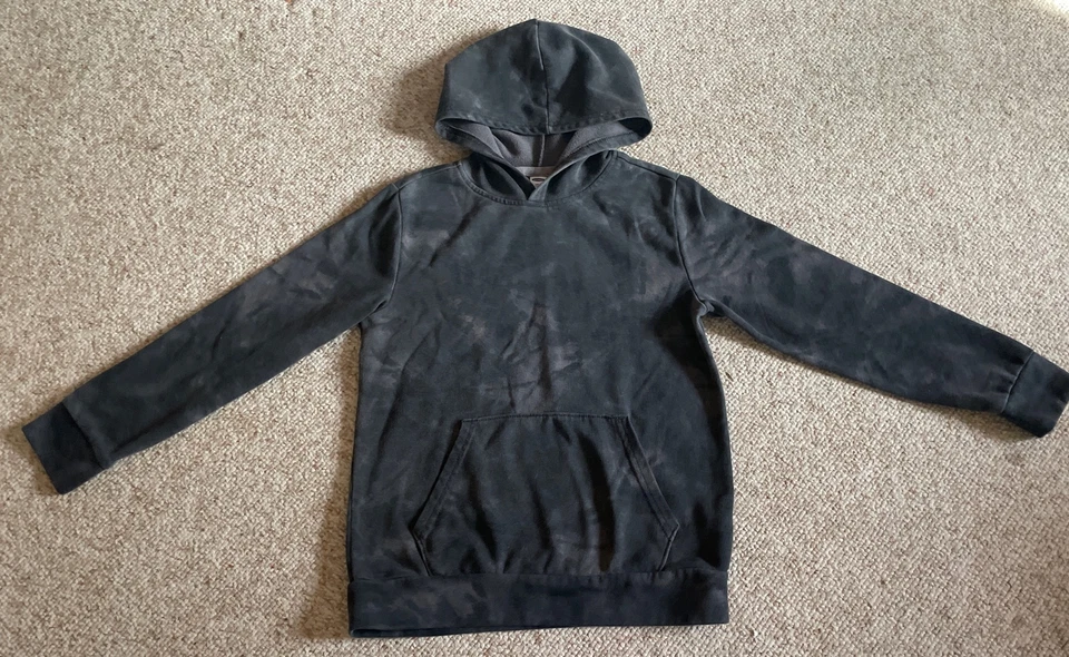 Old Navy Kids Grey Tie-Dye Pullover Hoodie Sweatshirt Size Large 10-12 - Image 3 of 4