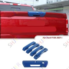 For Ford F150 2021+ Blue Exterior Door Handle /Tailgate Handle Cover Trim Bezels