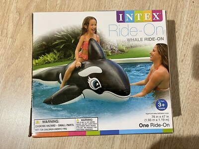Intex Jumbo Whale Inflatable Float 76 x 47 inches Brand New In Box Made In 2016