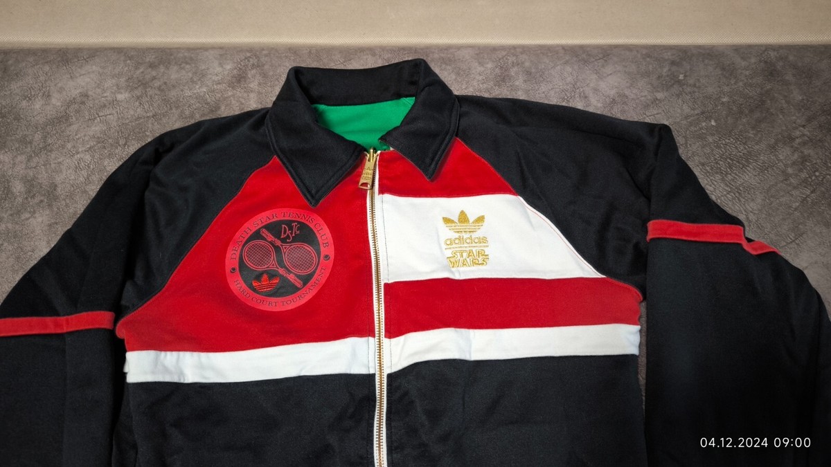ジャケット・アウター Star Wars Rare Tennis Adidas Jacket Vintage Star Wars Reversible Rare Tennis zip up ADIDAS