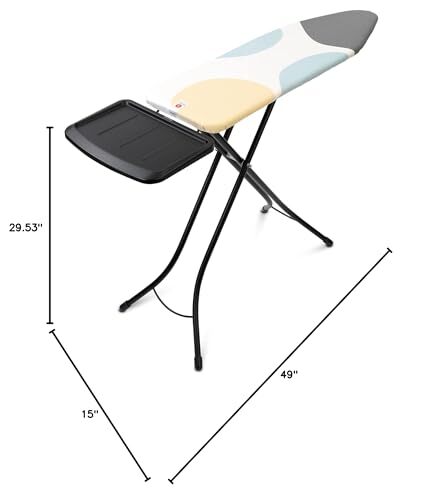 Size B Ironing Board (49x15 in) 7 Height Options, Solid Steam Unit Rest Holde...