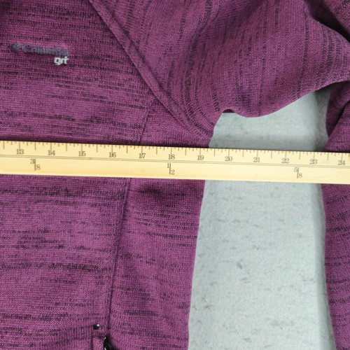 Columbia GRT Knit Jacket Womens Medium Plum Pink Full Zip Active Outdoor Hiking - Picture 7 of 10