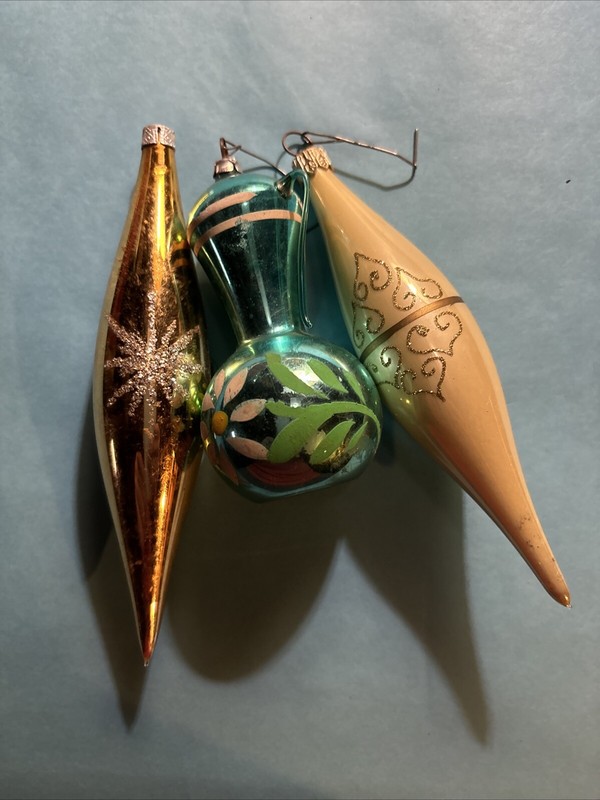 Antique Ornaments Lot Of 3