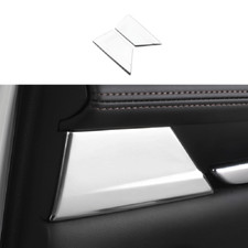 Cubierta de panel de manija de fila trasera de acero plateado 2P apta para Mazda 3 Axela 2019-2021