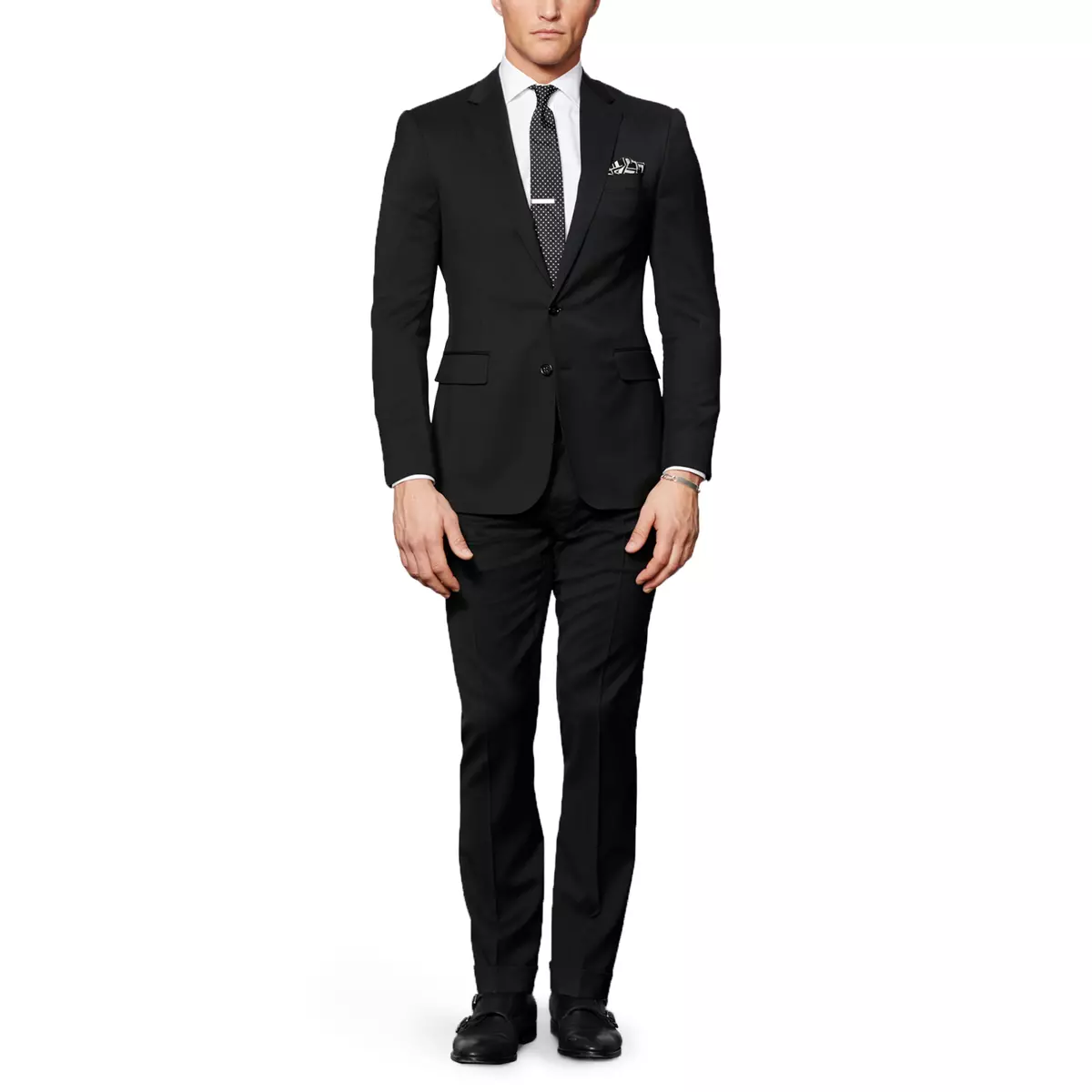 Ralph Lauren Purple Label Anthony Black Wool Serge Suit New 1995