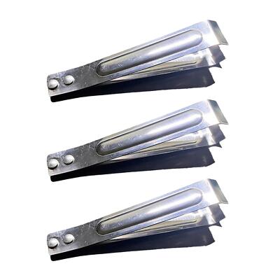 3x Fischgräten Pinzette Set Knoblauchpinzette Koch Garnierwerkzeug Flachpinzette