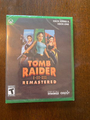 Tomb Raider I-III Remastered Trilogy Limited Run Xbox One Series X New Sealed