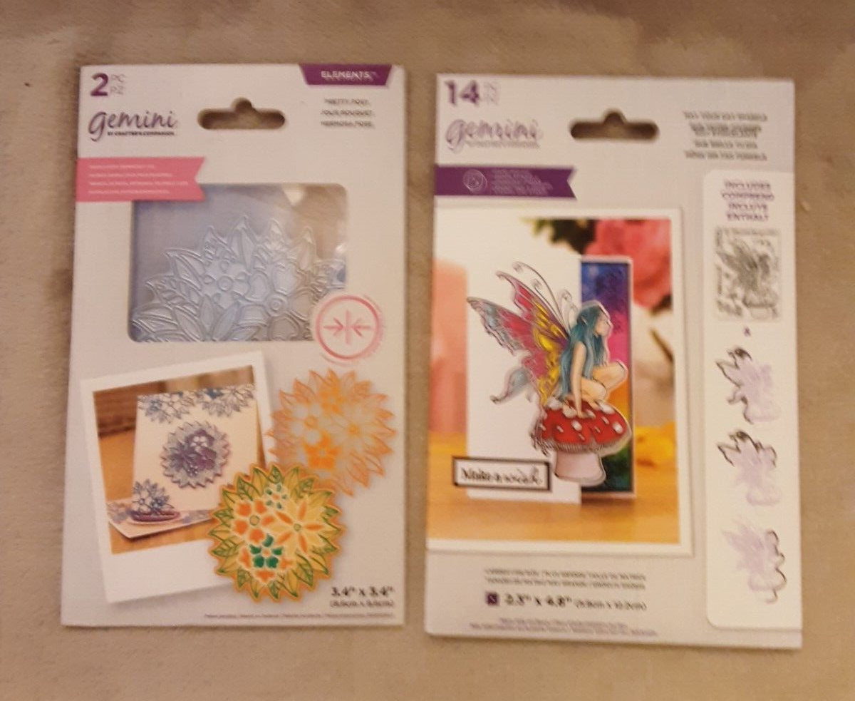 CRAFTER'S COMPANION JOB LOT x 10 GEMINI STAMP & DIE SETS NEW BIRTHDAY