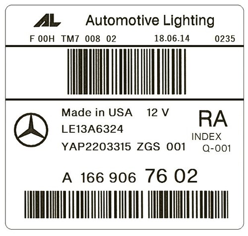 MERCEDES GLE ML W166 W292 SCHEINWERFER Headlights LHD LINKS RECHTS Original - Picture 10 of 10