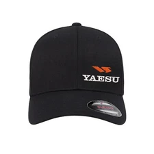 Personalized YAESU Ham Radio Logo Embroidered Flexfit Fitted Ball Cap