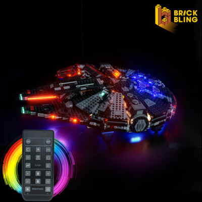BrickBling LED Licht Kit für LEGO Star Wars The Dark Falcon 75389 (Remote)