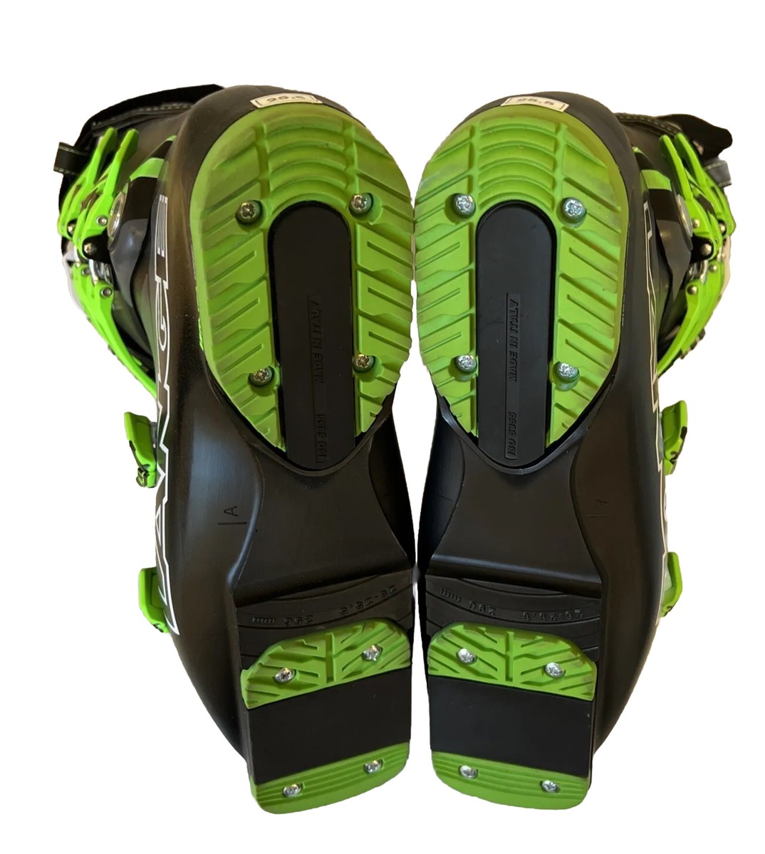 Lange RX 130 Ski Boot 25.5 Black/Green | eBay