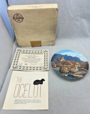 1990 The Ocelot Great Cats of the Americas Collector Plate Bradford Exchange 8.5